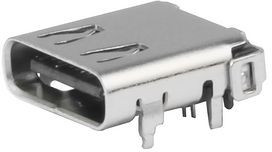 217183-0001, USB Connector, USB-C 3.2 Receptacle, Right Angle, 24 Poles