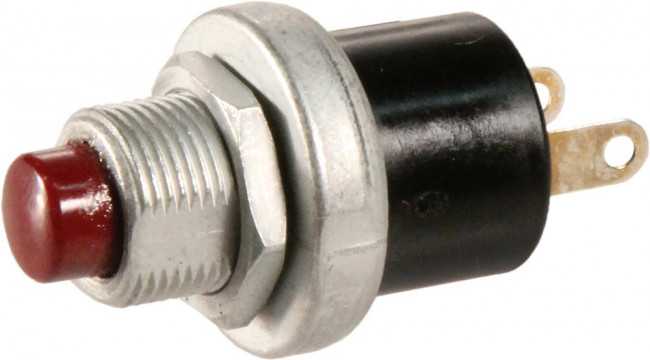 10-100, Pushbutton Switches SPST NO Red Button Positive feel