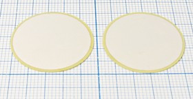 Ультразвуковой пьезоэлемент 25x 0.25мм, диск, 80кГц; пэу 25x 0,25\диск\80кГц\ \\Ag\PZT-M25\2C KEPO