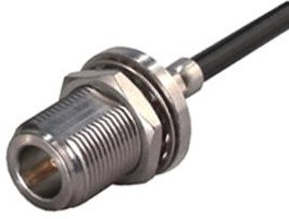 24"N-50-3-11/133"NE, Разъем РЧ / Коаксиальный, N Коаксиальный, Прямое Гнездо с Гайкой, Обжимной, 50 Ом