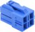 151049-2401, Headers &amp; Wire Housings CP6.5 RECP HSG DR 4CKT POLZ POSLCK BLU