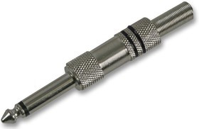 PSG03210, Телефонный аудио разъем, Штекер, 6.35 мм