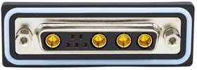 CDFV9W4213L451, D-Sub Mixed Contact Connectors 9W4 vert solder F FL 4-40 boardlock 40Amp CDFV9W4213L451, D-Sub Mixed Contact Connectors 9W4 vert solder F FL 4-40 boardlock 40Amp