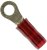 51863-3, TERMINAL, RING, #6 STUD, CRIMP, RED, 20AWG
