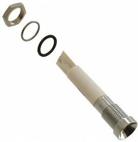 Q8R1CXXW24E, LED Indicator, Solder Lug / Faston 2.8 x 0.8 mm, Fixed, White, DC, 24V
