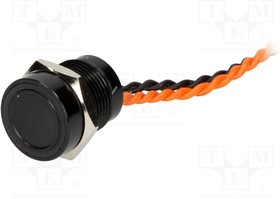 PS165P10Y21O12V, Переключатель: пьезоэлектрический, Пол: 2, SPST-NO, 0,2A/24ВAC