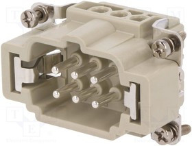 DE-006-M, Разъем HDC -40-125°C Корп размер D6B UL94V-0 "папа"
