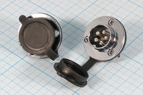 Штекер микрофонный MIC20\ 5P\пан/флан\М19\ зуглушка\XS20JK5P-M; №14533 штек мик MIC20\ 5P\пан/флан\М19\ зуглушка\XS20JK5P-M