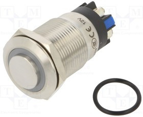 LAS1GQH-11ELB12VS, Переключатель: антивандальный, Пол: 2, SPDT, 3A/220ВAC, 5A/24ВDC