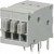 TBL009-254-03GY-2GY, Fixed Terminal Blocks Terminal block, screwless, 2.54, Horizontal, 3, Gray w Gray Button