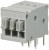 TBL009-254-03GY-2GY, Fixed Terminal Blocks Terminal block, screwless, 2.54, Horizontal, 3, Gray w Gray Button