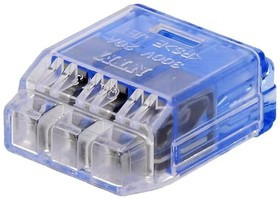 QLX 3-BCL, Клеммник монтажный, QLX, самозажимная клемма, 1,5-2,5мм2, 600В QLX 3-BCL, Клеммник монтажный, QLX, самозажимная клемма, 1,5-2,5мм2, 600В