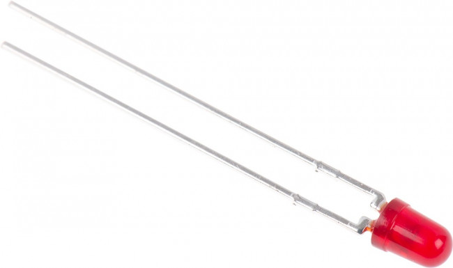 HLMP-K101, 1.8 V Red LED 3mm Through Hole, HLMP-K101