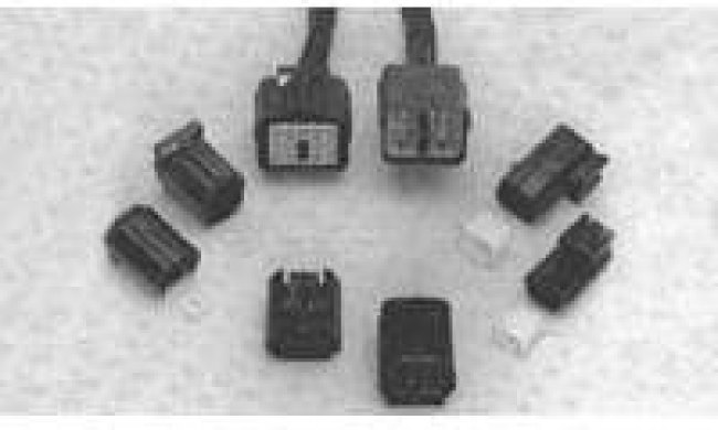 344274-1, 2 WAY TAB HOUSING BLACK ECONO