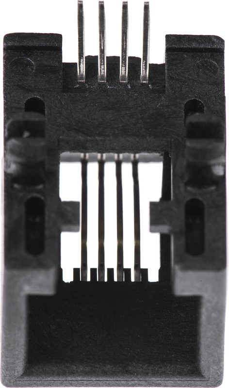 95501-6649, Modular Connectors / Ethernet Connectors RJ11 MOD JACK 6/4 R/A SMT LOPRO