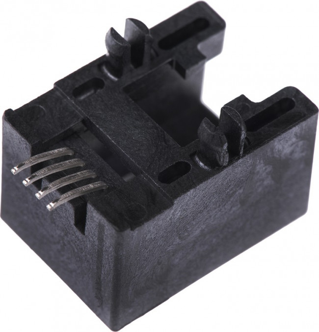 95501-6649, Modular Connectors / Ethernet Connectors RJ11 MOD JACK 6/4 R/A SMT LOPRO