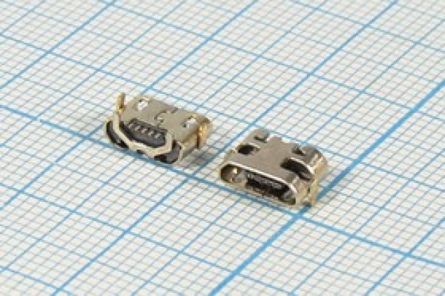 Разъем microUSB REV розетка, тип B, контакты 5C4HP, на плату, угловой, microUSBB5SD3REV Разъем microUSB REV розетка, тип B, контакты 5C4HP, на плату, угловой, microUSBB5SD3REV