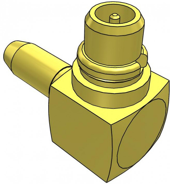 MMCX-P-C-H-RA-CA2, RF Connectors / Coaxial Connectors 50 Ohm MMCX Plug, Cable Termination MMCX-P-C-H-RA-CA2, RF Connectors / Coaxial Connectors 50 Ohm MMCX Plug, Cable Termination