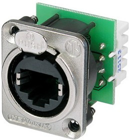 Neutrik NE8FDV-YK панельный разъем RJ45 , вертикальная установка под зажим провода Neutrik NE8FDV-YK панельный разъем RJ45 , вертикальная установка под зажим провода