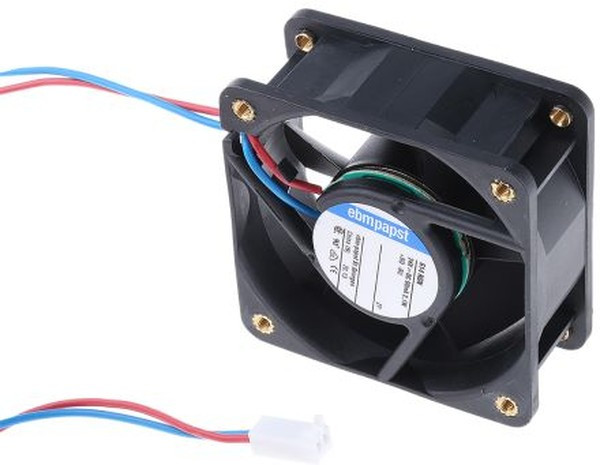 614NGN-RS0, 600 N Series Axial Fan, 24 V dc, DC Operation, 41m³/h, 2.1W, 60 x 60 x 25mm 614NGN-RS0, 600 N Series Axial Fan, 24 V dc, DC Operation, 41m³/h, 2.1W, 60 x 60 x 25mm