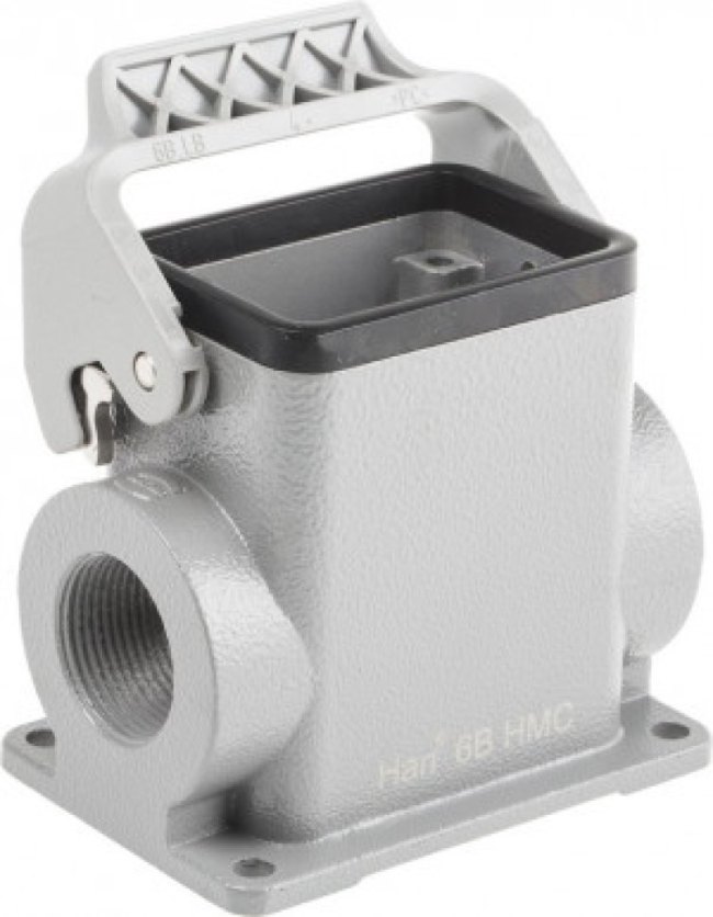 19302060291, Heavy Duty Power Connectors 6B Surface Housing Single Lever, 2xM25 19302060291, Heavy Duty Power Connectors 6B Surface Housing Single Lever, 2xM25