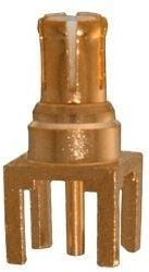 133-3801-201, RF Connectors / Coaxial Connectors PC PLG .155"LEGS GLD