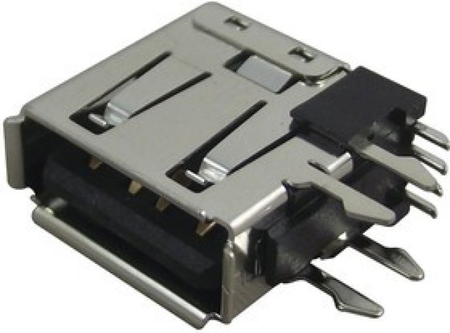 67329-8021, Разъем USB, USB Типа A, USB 2.0, Гнездо, 4 вывод(-ов), Монтаж в Сквозное Отверстие, Прямой Угол