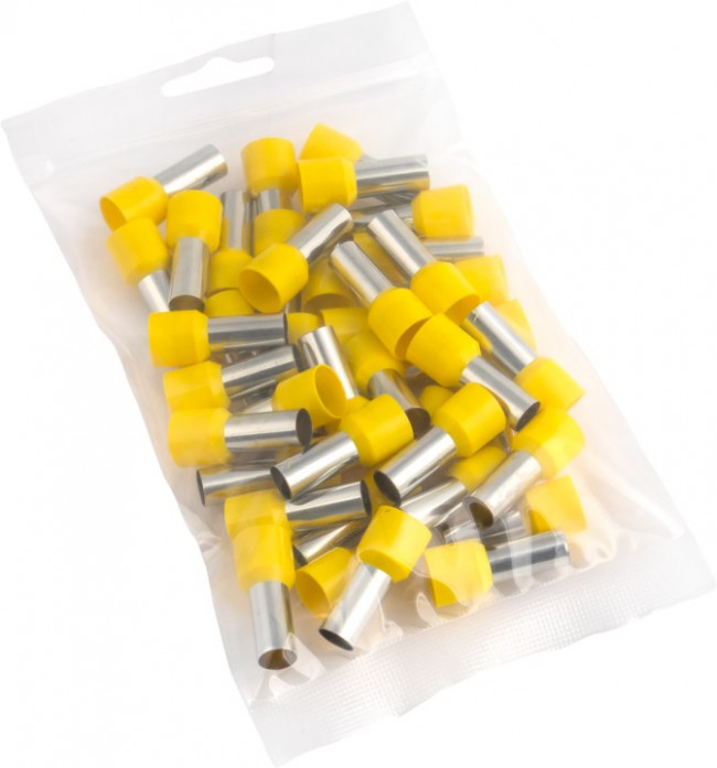 Наконечник штыревой втулочный изол. НШвИ 25.0-16 (уп.50шт) EKF nhvi-25.0-16