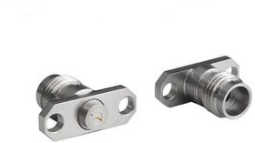 RFSMAA2JEGDQ, RF Connectors / Coaxial Connectors SMA Straight Jack 2 Hole Flange RF Connector 18mm Pin