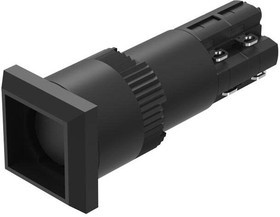 01-282.025, Pushbutton Switches LIGHTED PSHBUTN SQ MNT BLK SLGP SLDR