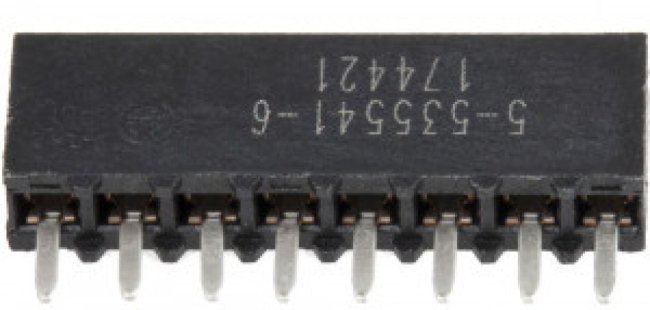 5-535541-6, AMPMODU MOD IV Series Straight Through Hole Mount PCB Socket, 8-Contact, 1-Row, 2.54mm Pitch, Solder 5-535541-6, AMPMODU MOD IV Series Straight Through Hole Mount PCB Socket, 8-Contact, 1-Row, 2.54mm Pitch, Solder