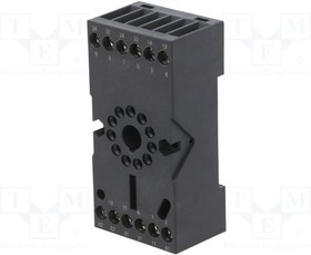 10FF-3Z-C4, Панелька, PIN: 11, 10А, 250ВAC, Монтаж: DIN,на панель, Серия: HF10FH