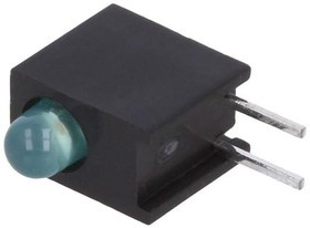 HLMP-1790-A00A2, Standard LEDs - Through Hole Green Diffused 565nm 2.3mcd