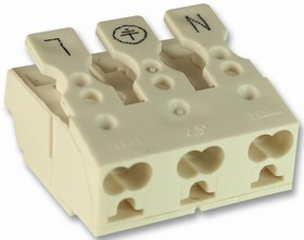 CPW3, Разъем Lighting, 3 контакт(-ов), Гнездо, Гнездо, 10 мм, Push In, 3 ряд(-ов)
