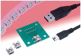 UX20-MB-5P, USB Connectors USB2.0 STD CONN PLUG STR