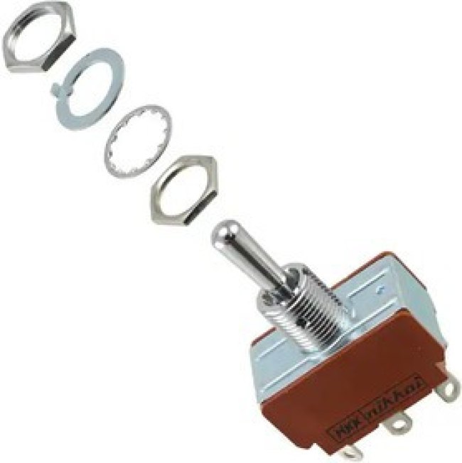 S332, Toggle Switches DPDT ON-NONE-ON MED/HI CAP S332, Toggle Switches DPDT ON-NONE-ON MED/HI CAP