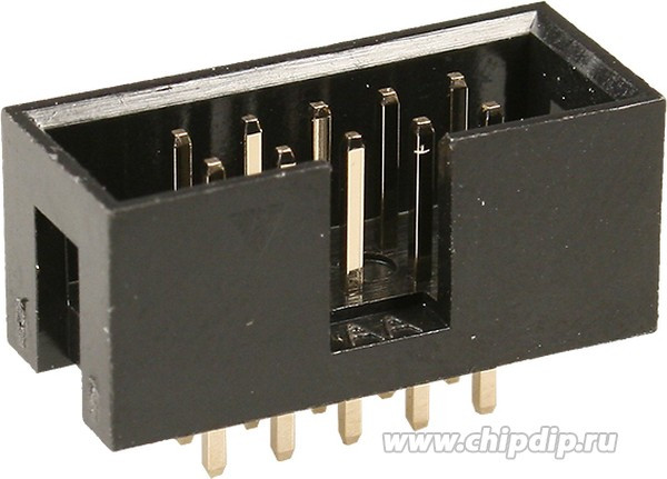 BH-10 (IDC-10MS), вилка на плату шаг 2.54мм прямая (118-A-10GSK)