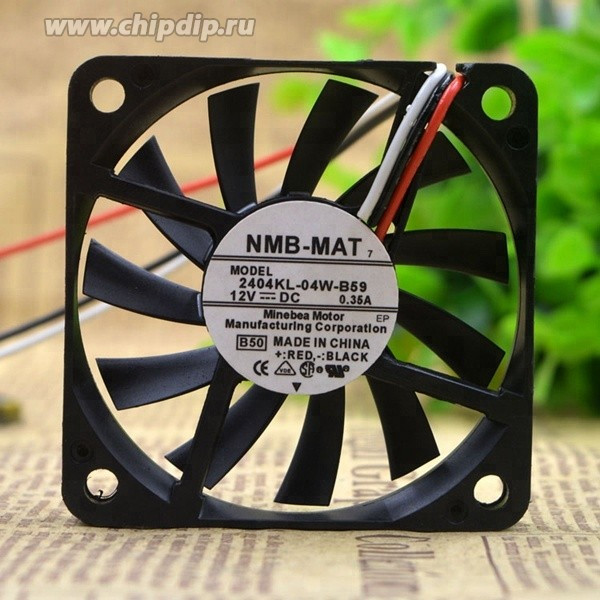 Вентилятор NMB-MAT 2404KL-04W-B59 12v DC 0.35A 3pin 60x10