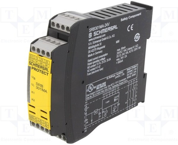 101212415, Модуль: реле безопасности; Серия: SRB 301MA; Монтаж: DIN; -25-60°C 101212415, Модуль: реле безопасности; Серия: SRB 301MA; Монтаж: DIN; -25-60°C