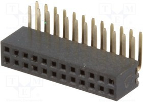 DS1065-14-2X12S8BR, Гнездо, IDC, "мама", PIN 24, угловые 90°, 1,27мм, THT, 2x12, 1А DS1065-14-2X12S8BR, Гнездо, IDC, "мама", PIN 24, угловые 90°, 1,27мм, THT, 2x12, 1А