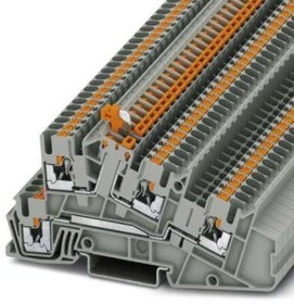 3213958, PTI Series PTI 2,5-L/LTB Non-Fused Terminal Block, 4-Way, 24A, 26 12 AWG Wire, Push In 3213958, PTI Series PTI 2,5-L/LTB Non-Fused Terminal Block, 4-Way, 24A, 26 12 AWG Wire, Push In