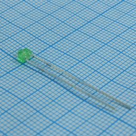 FYL-1804GD1A, Светодиод 1,8мм/зеленый/ 570нм/40мкд/40°