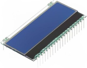 EA DOGM163B-A, Дисплей: LCD, алфавитно-цифровой, STN Negative, 16x3, голубой