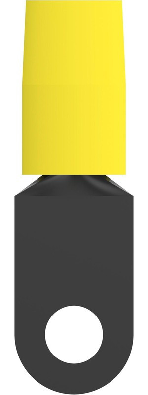 324050, Клемма с кольцевым наконечником, M6, 1/4", 4 AWG, 26.7 мм², Terminyl, Желтый