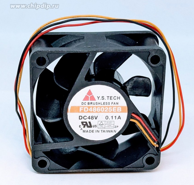 Вентилятор Y.S. TECH FD486025EB 60x25мм 48V 0.11A стандарт разъем 60x25