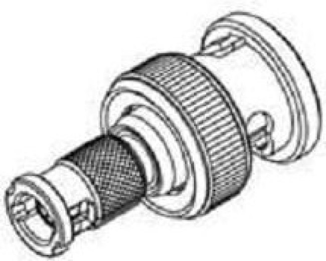 APH-BNCP-HDBNCP, RF Adapters - Between Series BNC Plug to HD-BNC Plug Adapter