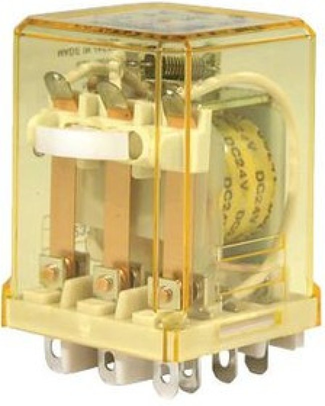 RR3B-ULCDC24V, POWER RELAY, 24VDC, 10A, 3PDT, SOCKET