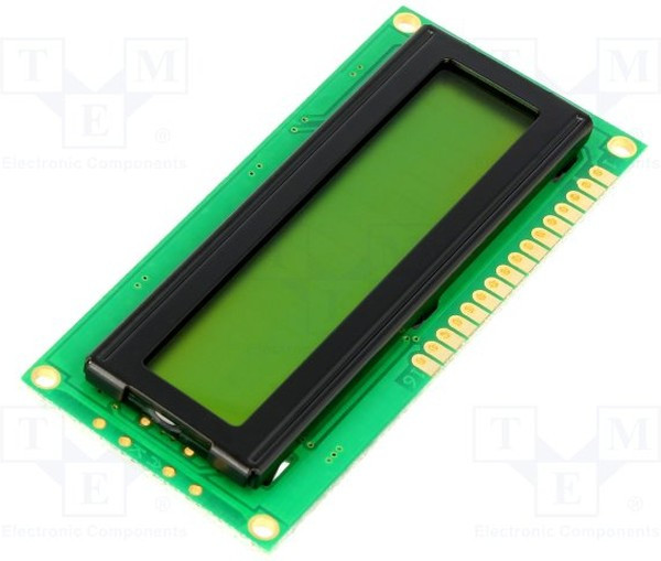 DEM 16213SYH, Дисплей ЖКД, алфавитно-цифровой, STN Positive, 16x2, 80x36x9мм DEM 16213SYH, Дисплей ЖКД, алфавитно-цифровой, STN Positive, 16x2, 80x36x9мм