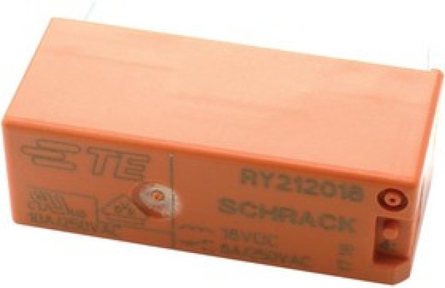 5-1393224-7, Реле питания, SPDT, 18 В DC, 8 А, RYII, Сквозное Отверстие, Без Защелки