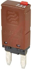Thermal Single Pole Automotive Circuit Breaker, 7.5A, IP00/IP30/IP54